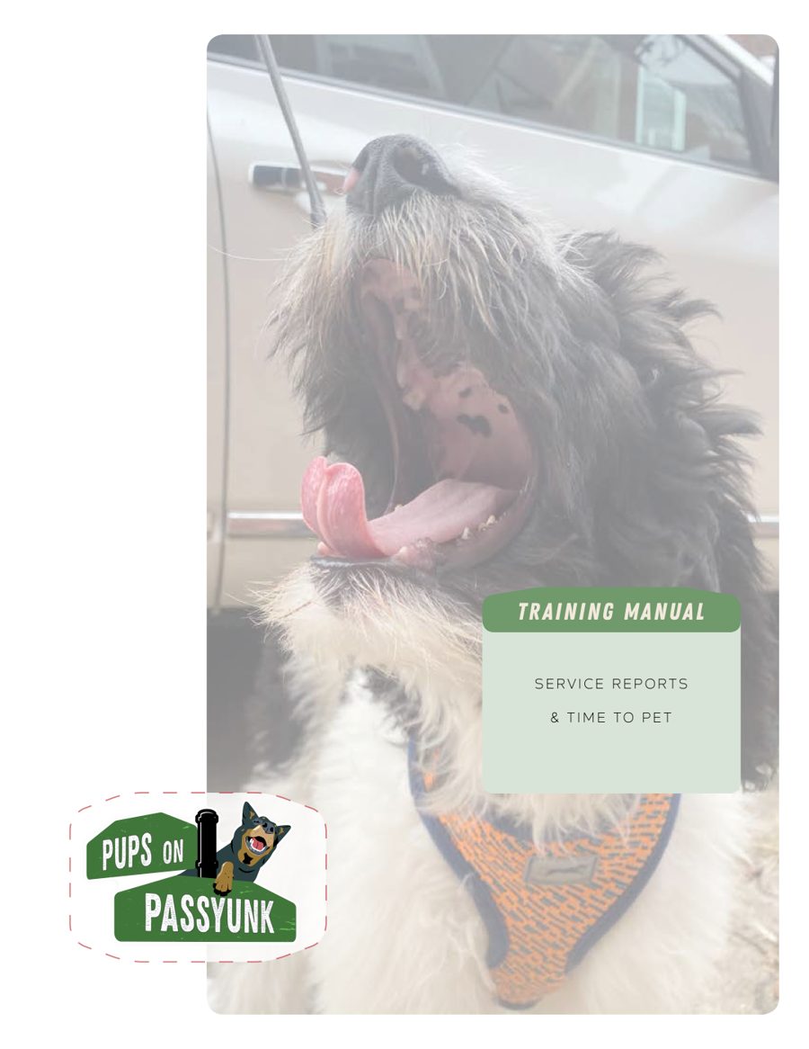 Pups on Passyunk client handbook cover