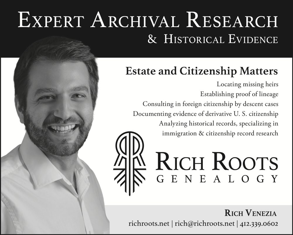 Rich Roots print advertisement in the ACBA journal